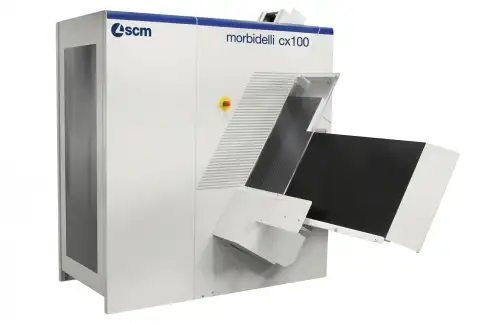 SCM morbidelli CX100 - výstupní podpěrný stůl