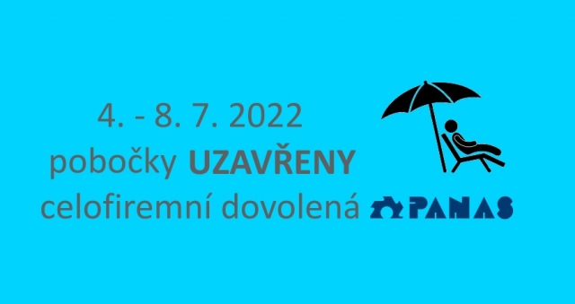 Firemní dovolená na pobočkách PANASu